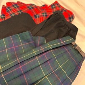 Vintage 70s 90s Pendleton Resellers Lot 3 Midi Wool Skirts Plaid & Solid